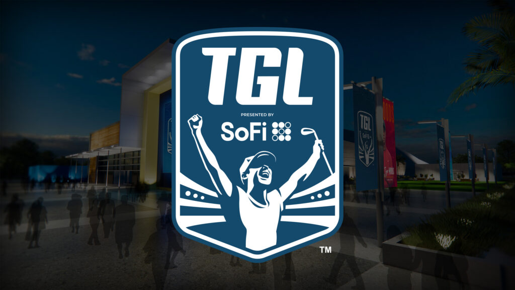 The new TGL Presented by SoFi logo
